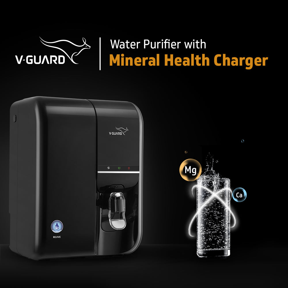 Rejive Water Purifier RO+UF+Minerals 7 Stage Purification & (5L, Blue Black)