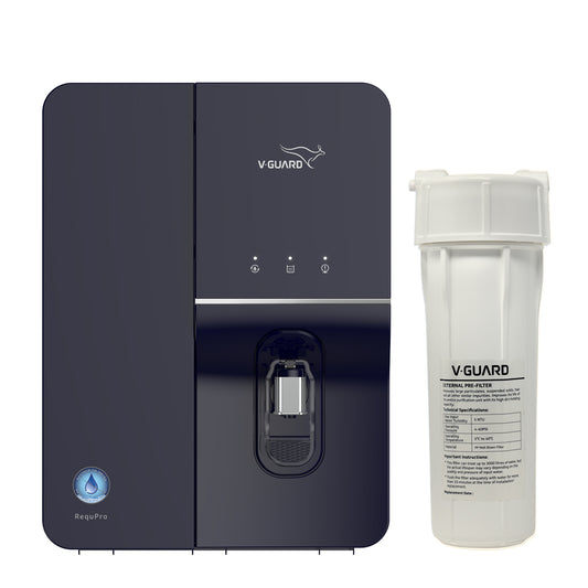 RequPro True High Recovery RO UV UF Water Purifier with Mineral Health Charger and Stainless Steel Storage Tank, 8 Stage Purification